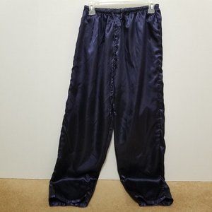 Malibu Dan pants Medium shiny elastic pull on drawstring waist lounge VINTAGE